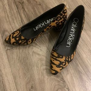 Calvin Klein chunky heel